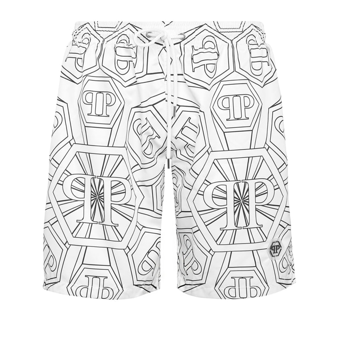 PHILIPP PLEIN Swim Trunks MONOGRAM
