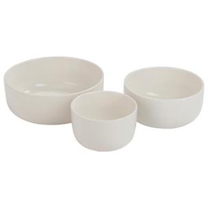 J-Line bol - porcelaine - blanc - 6 pcs