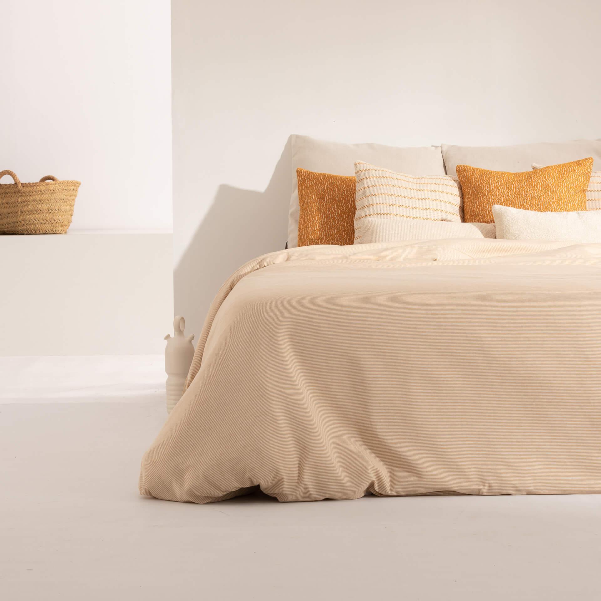 Housse de couette jacquard Jávea Petit Amber Gold