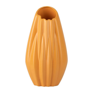 Florero Ceramica Amarillo Mate 22x19x45 Cm