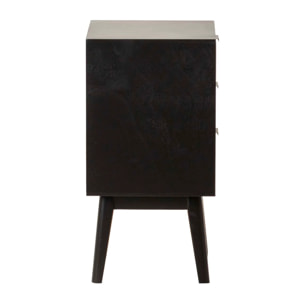 Mesita Mdf Pino Marron Negro 40x32x61 Cm