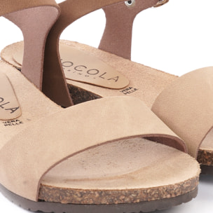 SANDALO BIO FLAT FASCIA BEIGE