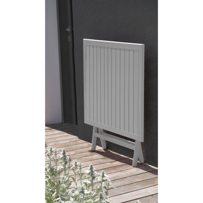 MARIUS - Table de jardin pliante en aluminium