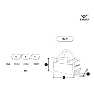 Trolley da viaggio SALERNO 59 x 32 x 32 cm