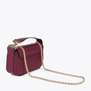 Tracolla in pelle sintetica con logo M sulla maniglia