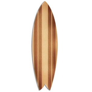 Planche de surf decorative Pacific wood Tableau alu Dibond