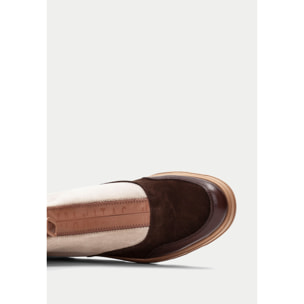 Botin Florencia Marron milk 5 cm