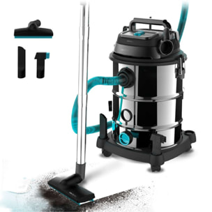 Cecotec Aspirateur de solide et liquide Conga Rockstar Wet & Dry Steel Max Pro