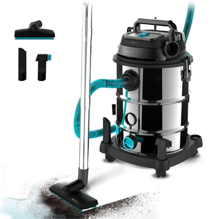 Cecotec Aspirateur de solide et liquide Conga Rockstar Wet & Dry Steel Max Pro