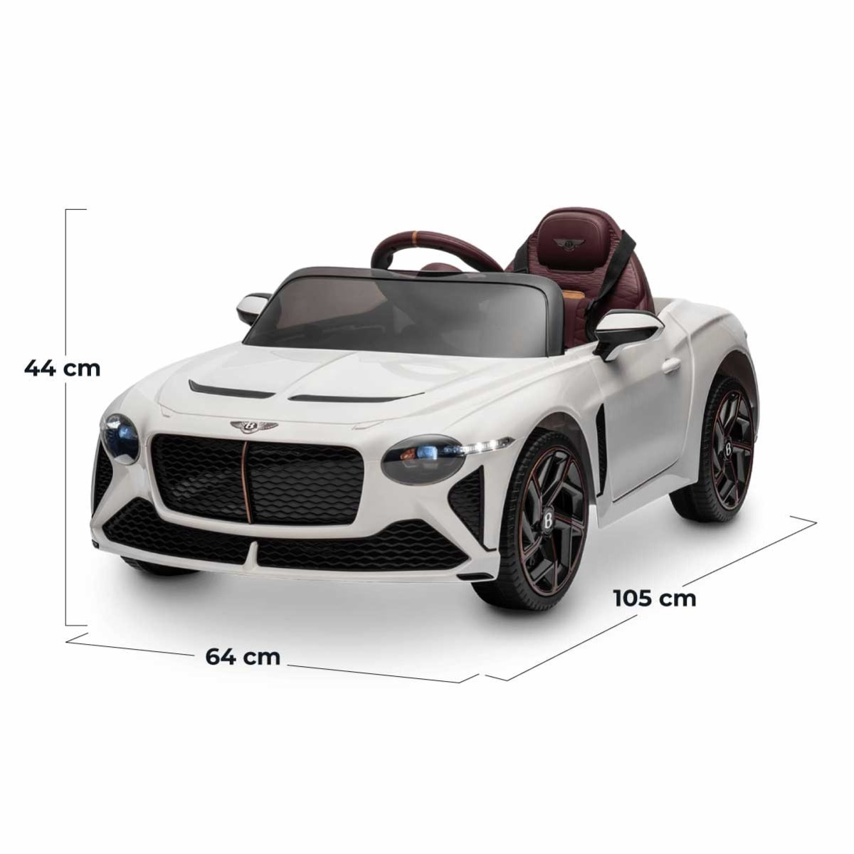 Coche de bateria BENTLEY BACALAR WHITE vehículo eléctrico infantil 12V NIÑOS +3 años