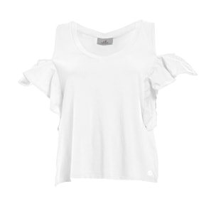 DEHA - T-shirt CUT-OUT T-SHIRT in cotone per donna