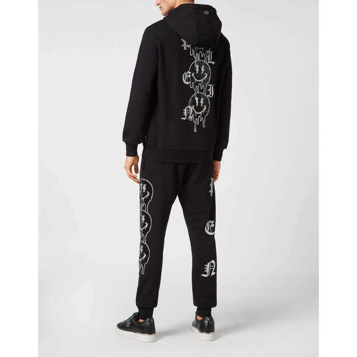 PHILIPP PLEIN Chándal: Sudadera con capucha y pantalón SKELETON