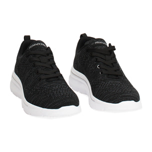 Zapatillas de tela negra