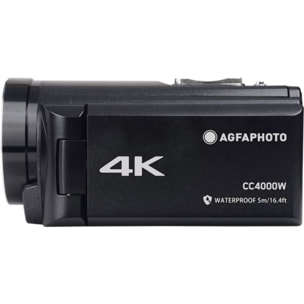 Caméscope AGFAPHOTO CC4000W étanche 4K - Noir