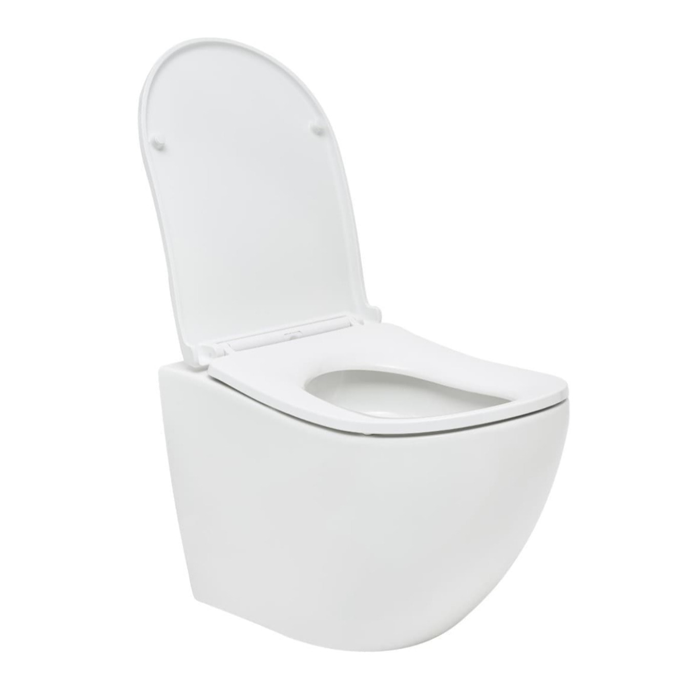 Ergo WC suspendu sans bride Vortex et fixations invisibles + abattant SoftClose (SATERG1)