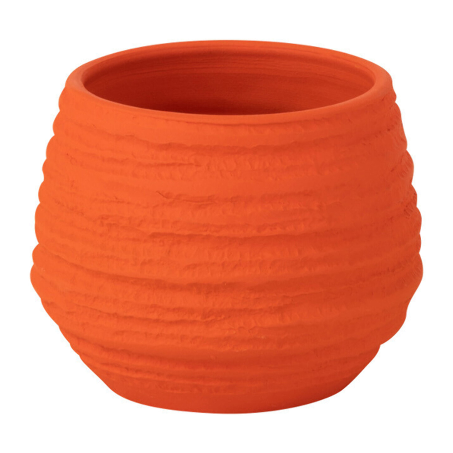 J-Line cache-pot Fiesta - céramique - orange - small - Ø 14 cm
