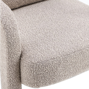 fauteuil en tissu bouclé - NIKO