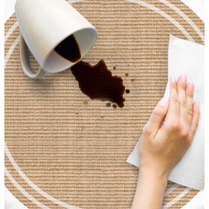 Set de 4 individuales de vinilo CERAMIKO, Agnán Redonda 4u-[Diam] 40 cm