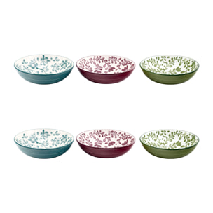 Lot de 6 assiettes creuses, TRATTORIA