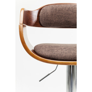 Tabouret de bar Monaco choco Kare Design