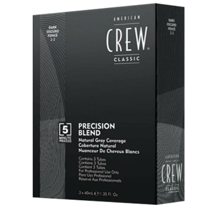AMERICAN CREW Precision Blend Natural Gray Coverage 3x40ml 2-3 Dark