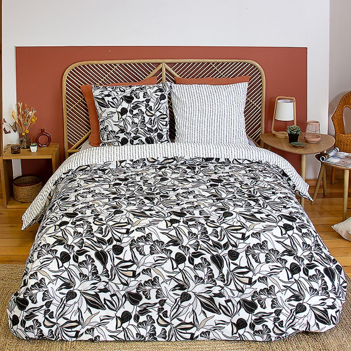 PARURE DE COUETTE 3 PCS 100% MICROFIBRE, FLORE