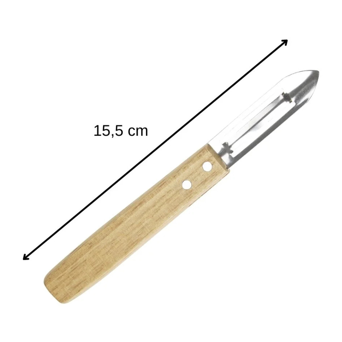 Ensemble de 2 Eplucheurs Econome Nature 16 cm Nirosta