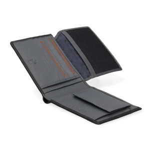 Portafoglio uomo vera pelle - Modello False - Casual - 12.0 x 9.5 x 2.0 cm