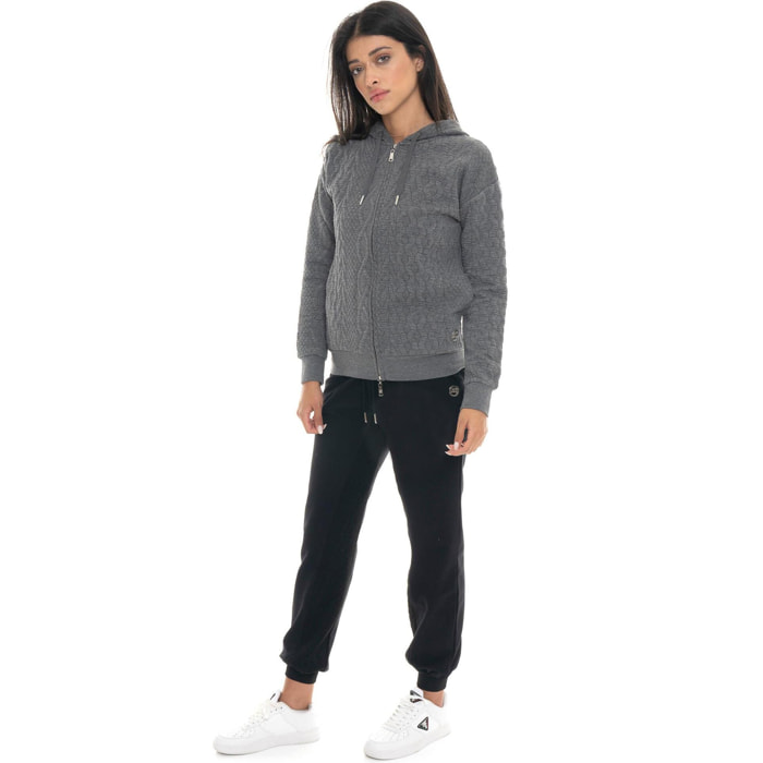 Pantalone invernale donna, fondo in costina, inserti in treccia Leone 1947 Braid