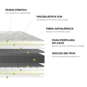 Colchón viscoelástico Energy HR