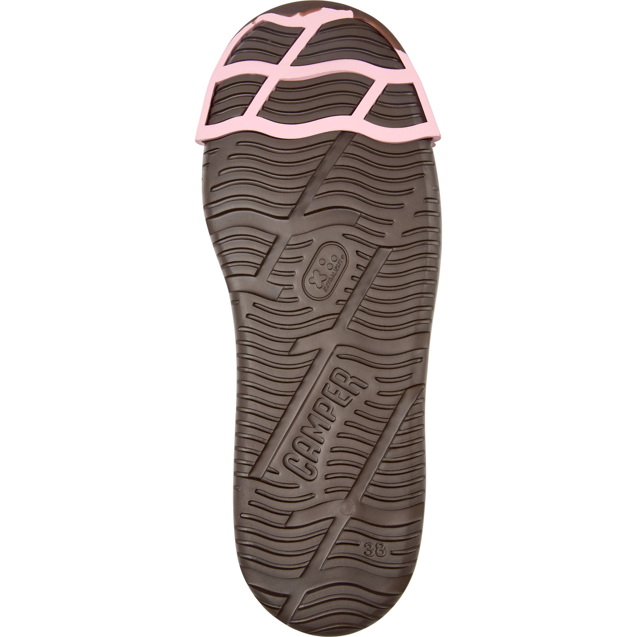 Zapatos de cordones - CAMPER Junction Runner - Marron - Cuero Nubuck