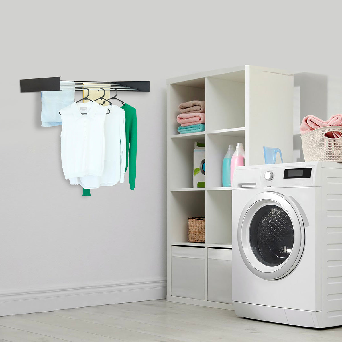 Séchoir à linge mural COBRA noir 100cm