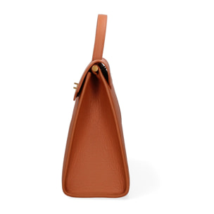 Borsa a mano da donna Made in Italy - Modello Zaffiro Lux - 100% pelle - 35.0 x 27.0 x 13.0 cm