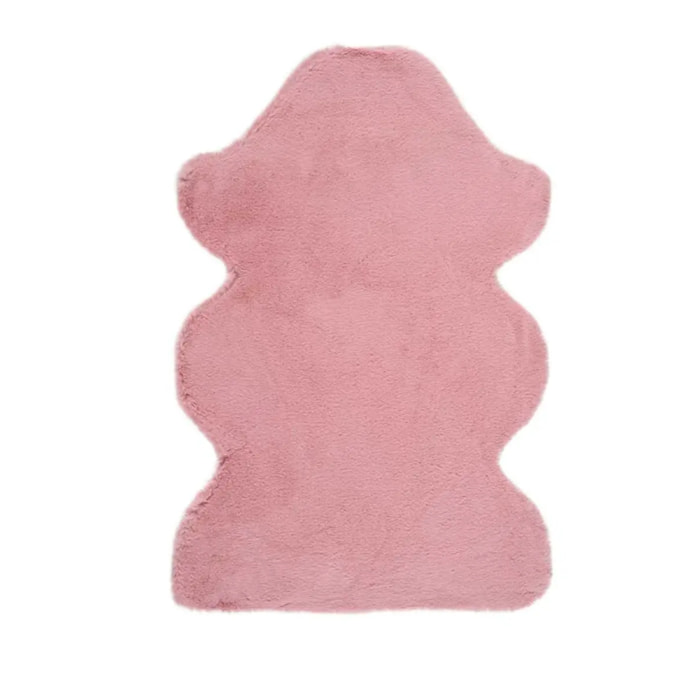 FOX Alfombra lisa lavable pelo largo en rosa, varias medidas disponibles