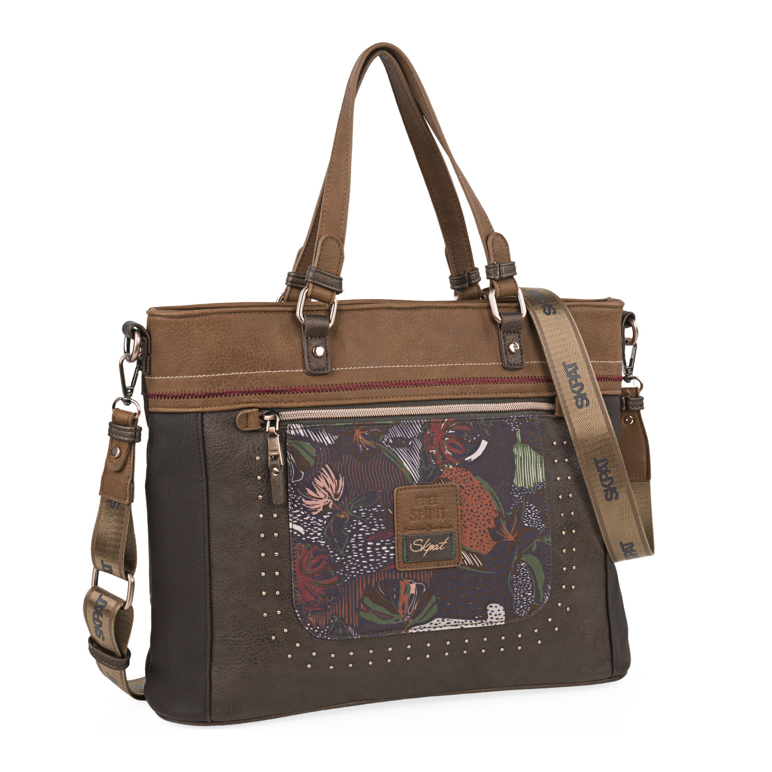 Bolso Shopper-Tote Skpat Fiorella Marron