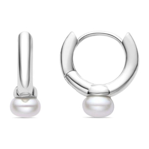 Pendientes Lux by Lux acabados baño rodio