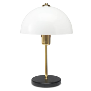 LIN Lampe de table champignon blanc 38cm