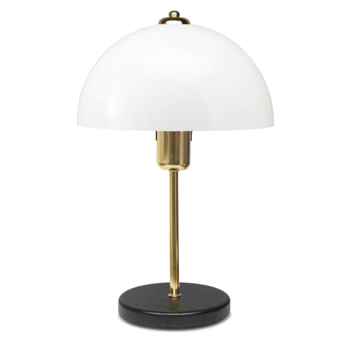 LIN Lampe de table champignon blanc 38cm