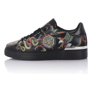 PHILIPP PLEIN Printed Low-Top Sneakers
