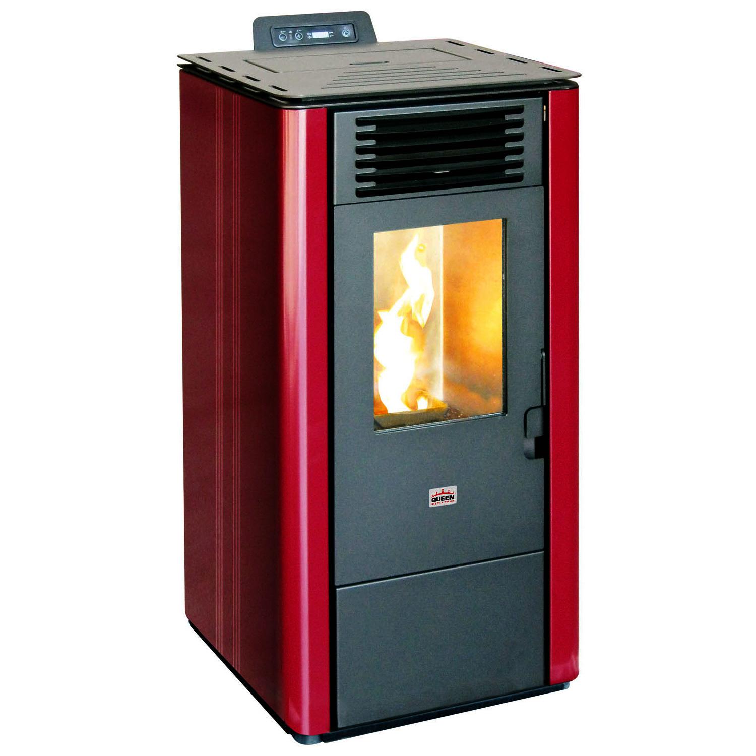 Stufa A Pellet Queen Bordeaux 6Kw