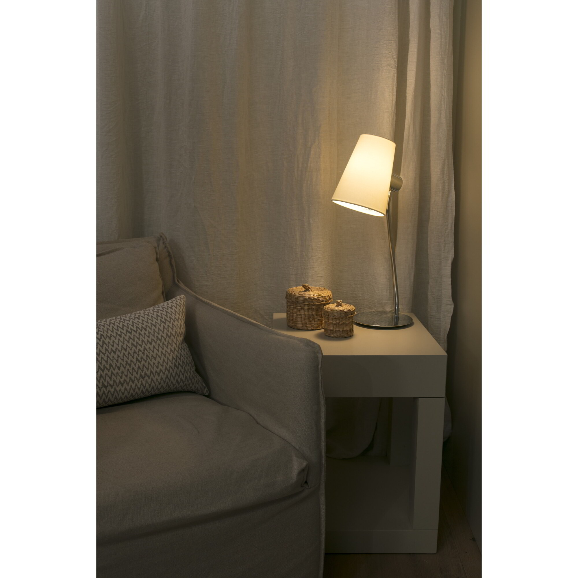 LUPE Lampe de table chrome