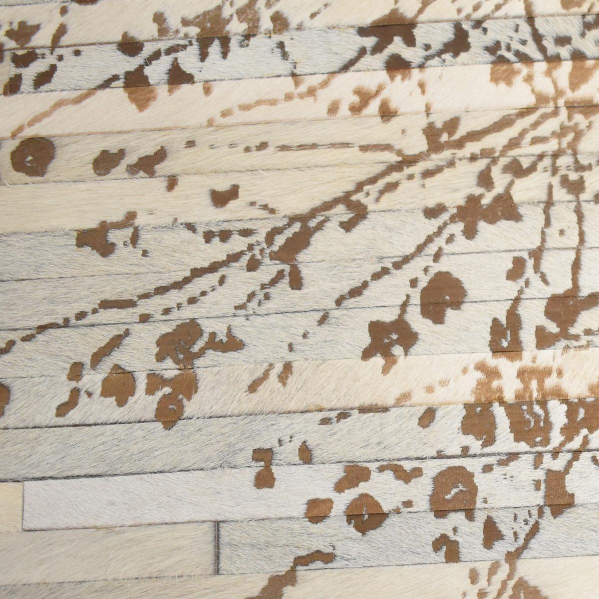 Tableau CATU en cuir assemblé et collé à la main