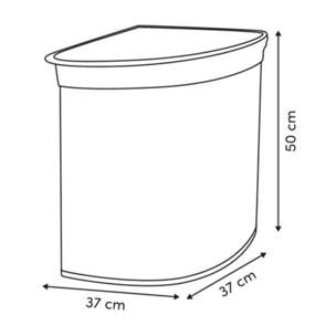 Panier à linge Stemy 48L blanc