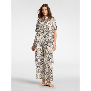 Elena Mirò - Camisa estampada - Negro