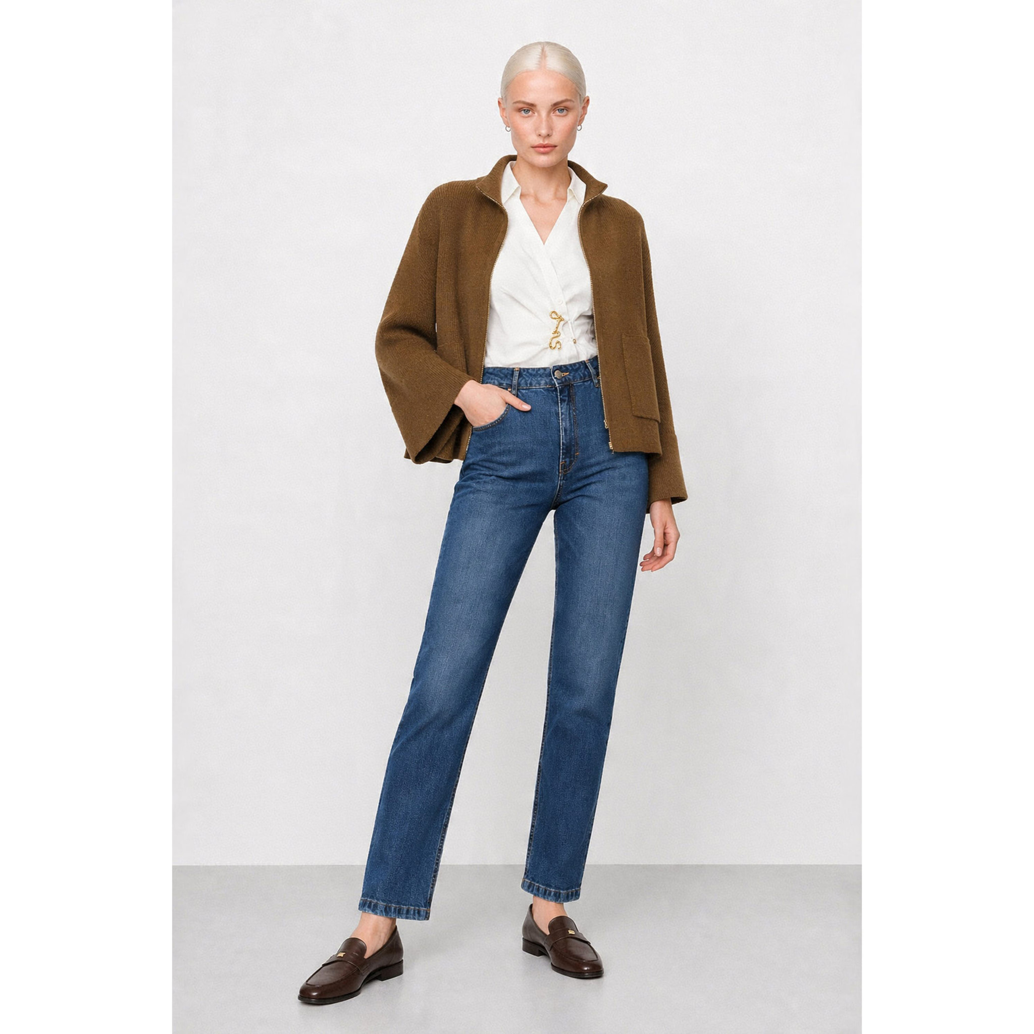 Kocca - Jeans da donna 5 tasche a vita alta e gamba dritta Donna