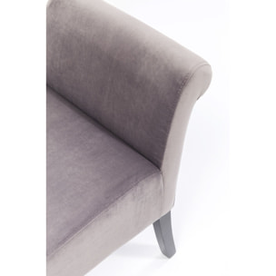 Banc Motley velours gris argenté Kare Design