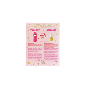 Merry & Glowy - Coffret Baume à Lèvres Nourrissant Parfumé Cerise + Vernis à l'eau Doré
