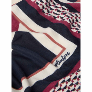 Fiorella Rubino - Foulard lungo con stampa geometrica - Bordeaux