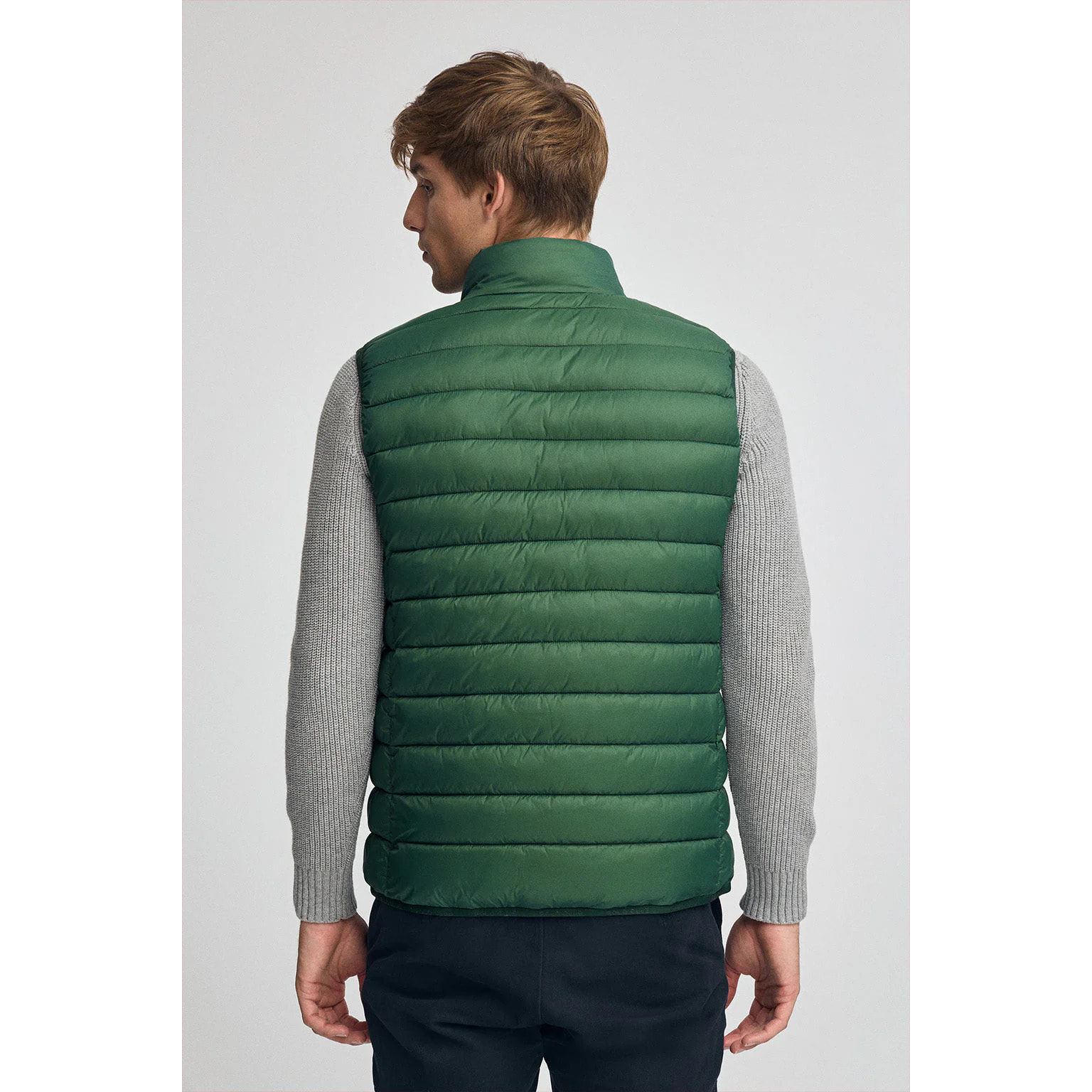 Gilet ultralight verde bottiglia con logo Rigby Go