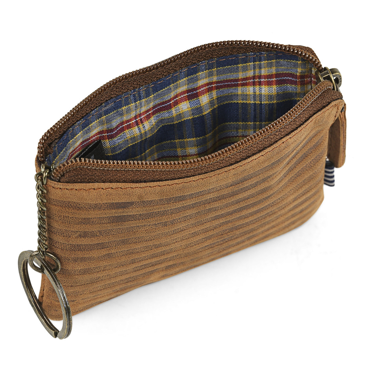 Monedero Primer De Piel Marron